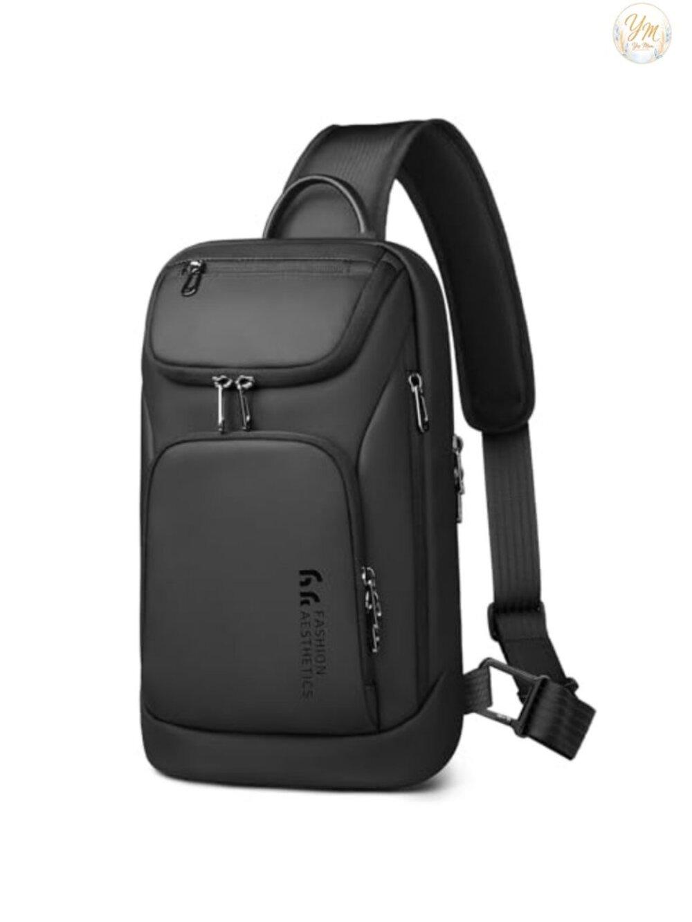Men's Water-Resistant Utility Crossbody Sling Bag, Adjustable Strap, 5L Travel